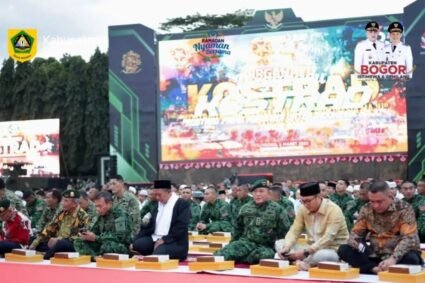Panglima TNI, Bupati, Ulama, dan Warga Bogor Membaur dalam Peringatan HUT Kostrad ke-65