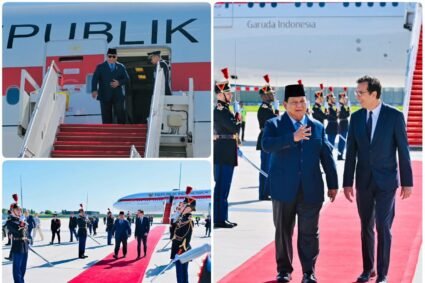 Penuhi Agenda Kunjungan Resmi Kenegaraan, Presiden Prabowo Mendarat di Paris