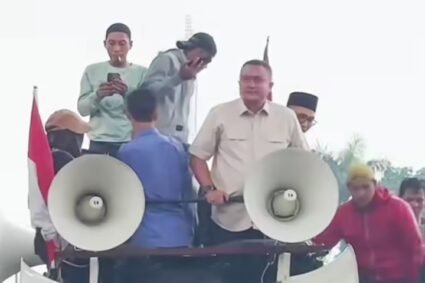 Kawal Unjuk Rasa, Bupati Bogor  Berorasi Desak Dedi Mulyadi Buka Tambang di Bogor