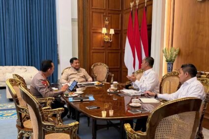Kapolri Letjen Listyo Sigit Prabowo Temui Presiden Prabowo Subianto Laporkan Kondisi Kamtibnas