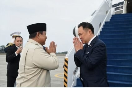 Presiden Prabowo Subianto Lepas  Perdana Menteri Thailand  Anutin Charnvirakul